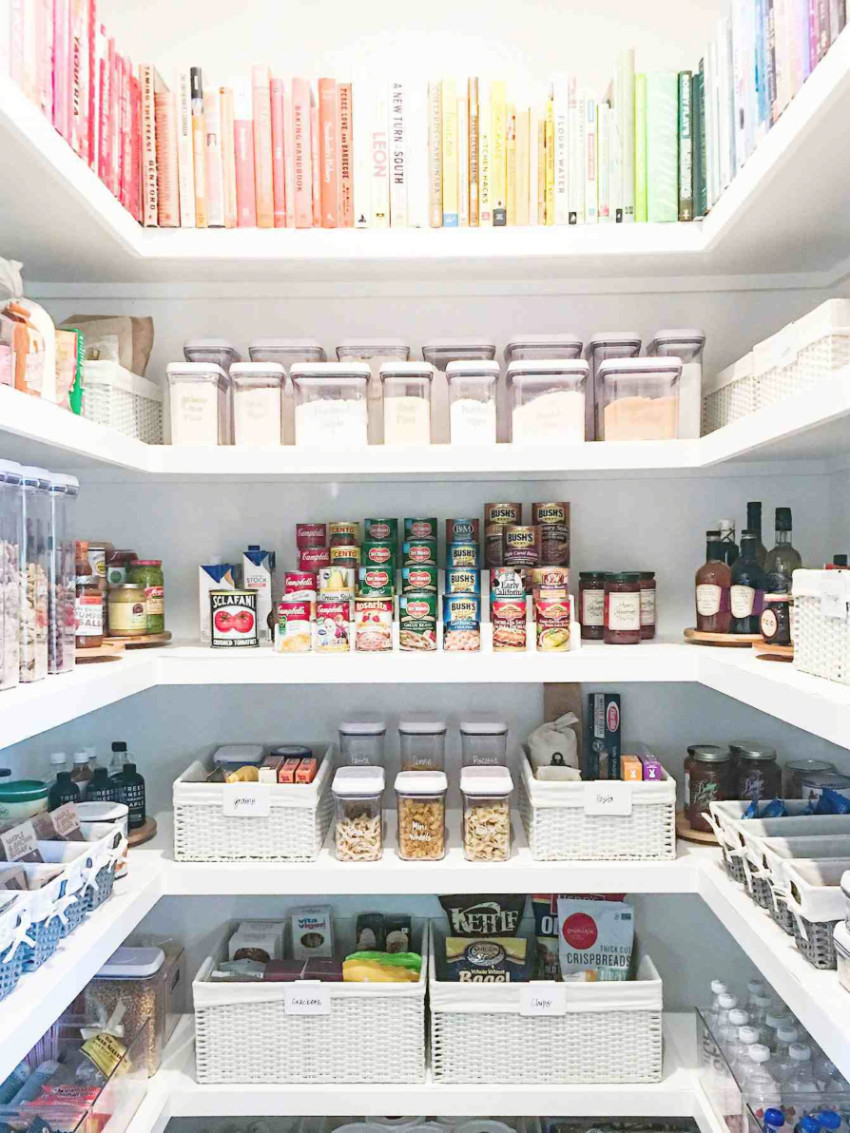 The pantry needs an efficient organization system. Source: My Domaine